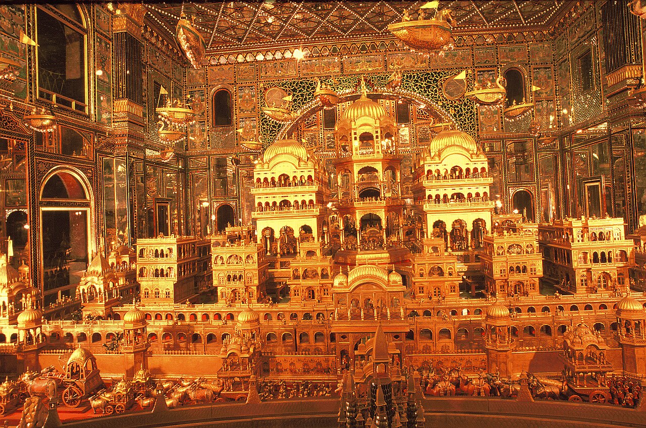 Swarna Nagari, the golden city chamber of Soni Ji Ki Nasiyaan Jain temple